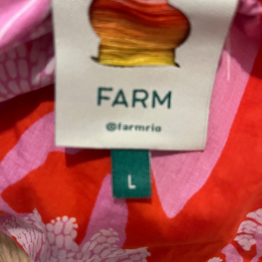 Farm Rio Red Dewdrop Sleeveless Blouse - Picture 6 of 6